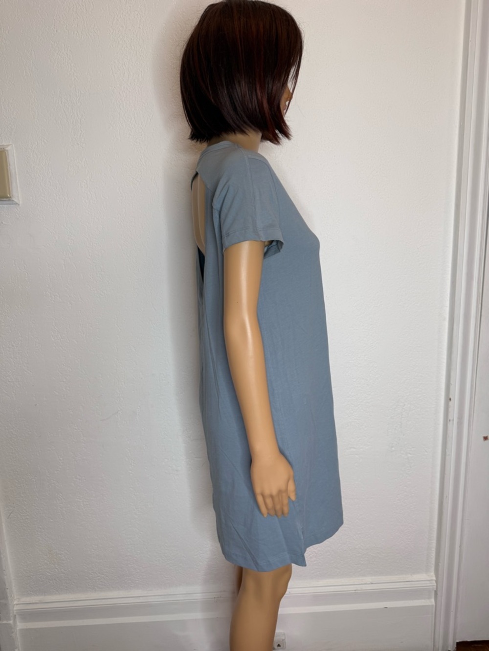 Lululemon Women's Day Tripper Short Sleeve Dress Pima Cotton Size 2 Blue - Picture 7 of 10